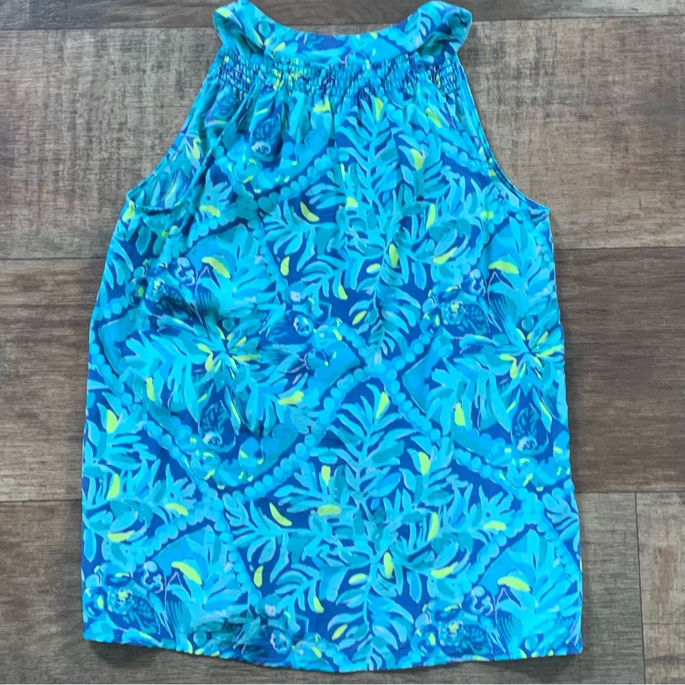 Lilly Pulitzer Midnight Cove silk SOIE tank top - Picture 10 of 10